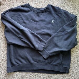 Calvin Klein Men's Black Crewneck Sweater